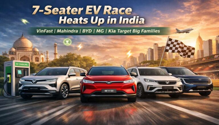 7-Seater EV Race Heats Up in India: VinFast, Mahindra, BYD, MG & Kia Target Big Families